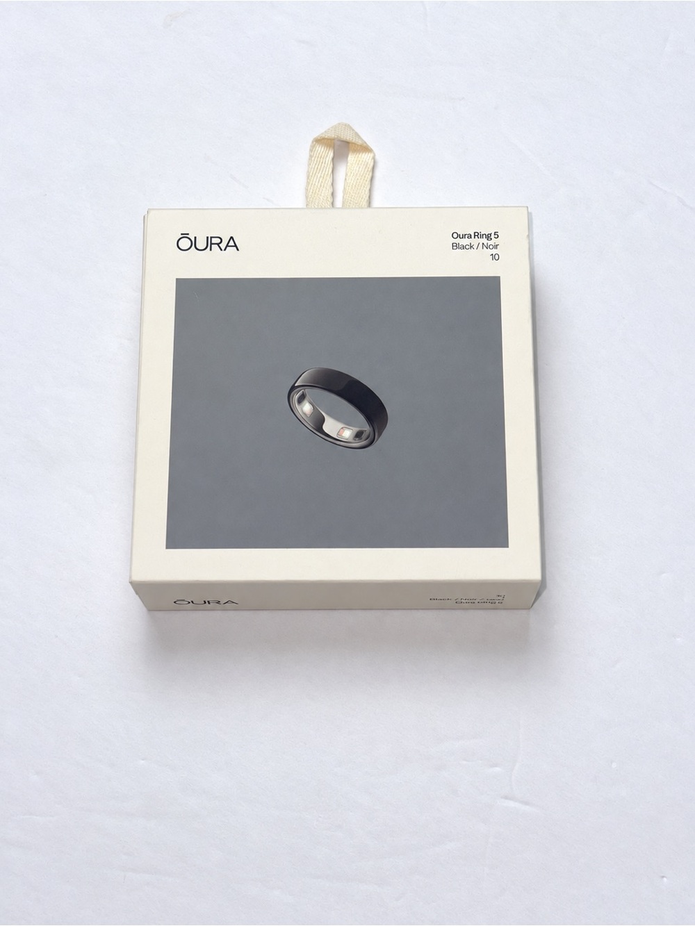 Oura Ring 5 Black Size 10 with Box & All Accessories